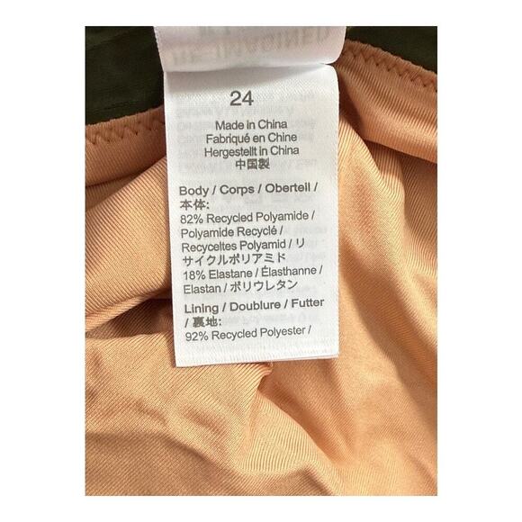 NEW J. Crew Women’s Plus Size 24 Safari Green Ruched Sweetheart One-Piece NWT - Picture 4 of 5